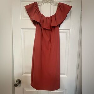 Dark Muave 1.State Off the Shoulder Dress